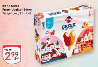 Globus Kri Kri Greek Frozen Joghurt-Sticks Angebot