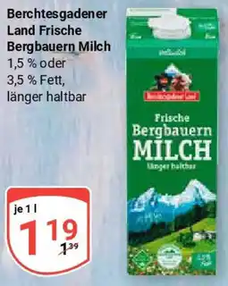 Globus Berchtesgadener Land Frische Bergbauern Milch Angebot