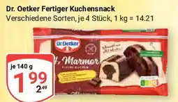 Globus Dr. Oetker Fertiger Kuchensnack Angebot