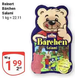 Globus Reinert Bärchen Salami Angebot