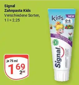 Globus Signal Zahnpasta Kids Angebot