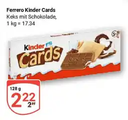 Globus Ferrero Kinder Cards Angebot