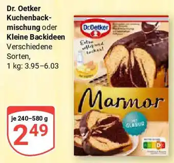 Globus Dr. Oetker Kuchenback- mischung oder Kleine Backideen Angebot