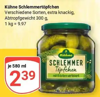 Globus Kühne Schlemmertöpfchen Angebot