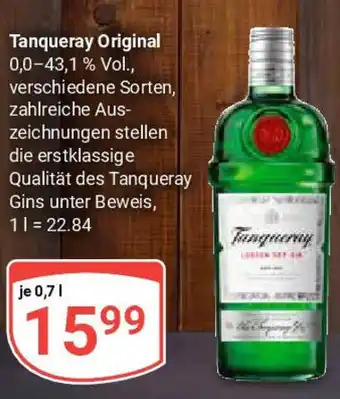 Globus Tanqueray Original Angebot