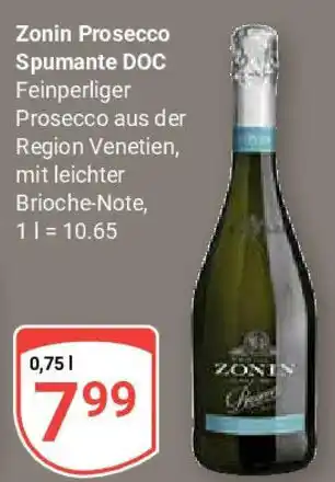 Globus Zonin Prosecco Spumante DOC Angebot
