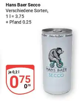 Globus Hans Baer Secco Angebot