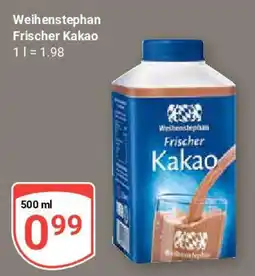 Globus Weihenstephan Frischer Kakao Angebot