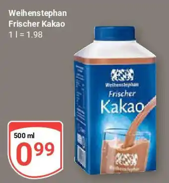 Globus Weihenstephan Frischer Kakao Angebot
