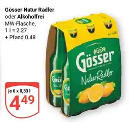 Globus Gösser Natur Radler oder Alkoholfrei Angebot