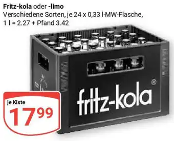 Globus Fritz-kola oder -limo Angebot