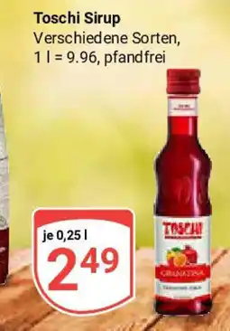 Globus Toschi Sirup Angebot