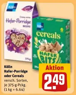 REWE Kölln Hafer-Porridge oder Cereals Angebot