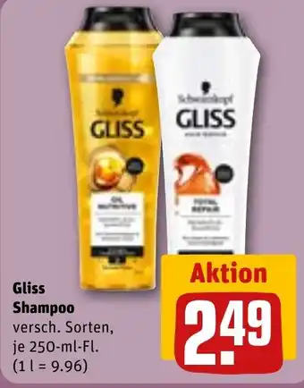 REWE Gliss Shampoo Angebot
