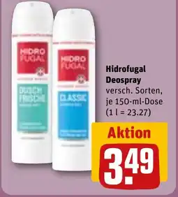 REWE Hidrofugal Deospray Angebot