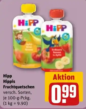 REWE Hipp Hippis Fruchtquetschen Angebot