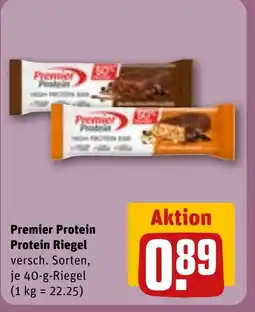 REWE Premier Protein Protein Riegel Angebot