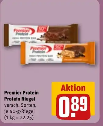 REWE Premier Protein Protein Riegel Angebot