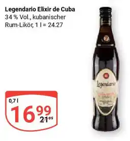 Globus Legendario Elixir de Cuba Angebot