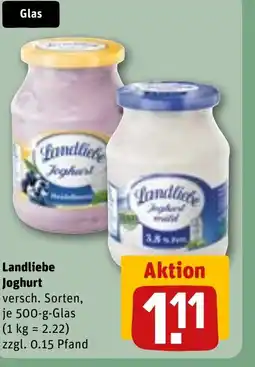REWE Landliebe Joghurt Angebot