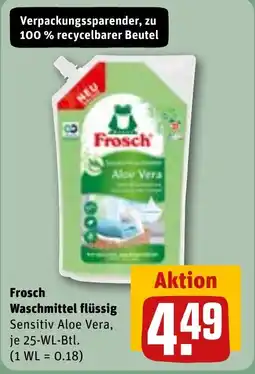 REWE Frosch Waschmittel flüssig Angebot