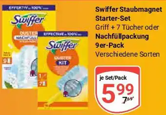 Globus Swiffer Staubmagnet Starter-Set oder Nachfüllpackung 9er-Pack Angebot