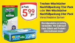 Globus Trocken-Wischtücher Nachfüllpackung 72 er-Pack oder Wet-Wischtücher Nachfüllpackung 24er-Pack Angebot