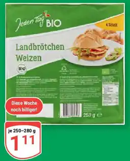 Globus Jeden tag Landbrötchen Weizen Angebot