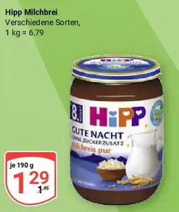 Globus Hipp Milchbrei Angebot