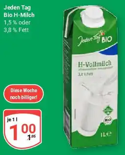 Globus Jeden Tag Bio H-Milch Angebot
