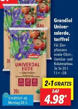 Lidl Grandiol universal salerde, torffrei Angebot