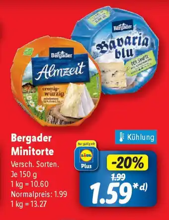 Lidl Bergader Minitorte Angebot