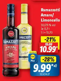 Lidl Ramazzotti Amaro/ Limoncello Angebot