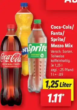 Lidl Coca-Cola/ Fanta/ Sprite/Mezzo Mix Angebot