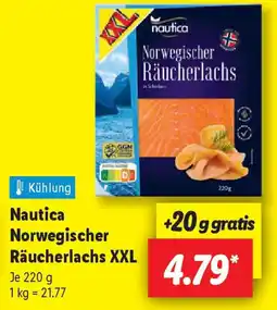 Lidl nautica Norwegischer Räucherlachs XXL Angebot