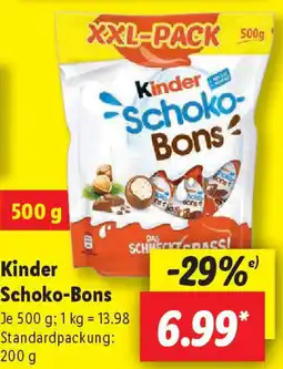 Lidl Kinder Schoko-Bons Angebot
