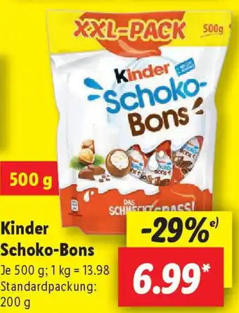 Lidl Kinder Schoko-Bons Angebot