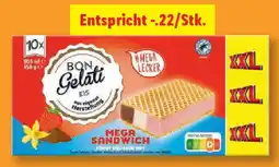 Lidl Bon Gelati Sandwich- Eis XXL Angebot