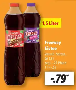 Lidl Freeway Eistee Angebot