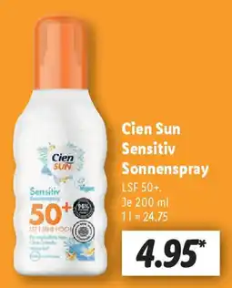 Lidl Cien Sun Sensitiv Sonnenspray Angebot