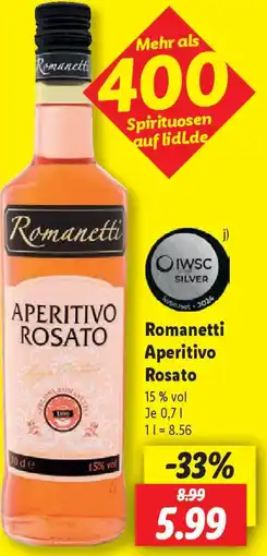 Lidl Romanetti Aperitivo Rosato Angebot