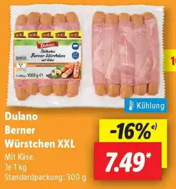 Lidl Dulano Berner Würstchen XXL Angebot