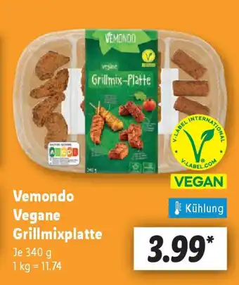 Lidl Vemondo Vegane Grillmixplatte Angebot