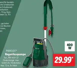Lidl PARKSIDE Regenfasspumpe Angebot