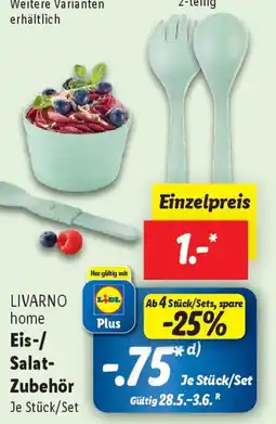 Lidl LIVARNO home Eis-/ Salat- Zubehör Angebot