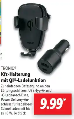Lidl TRONIC Kfz-Halterung mit QI-Ladefunktion Angebot