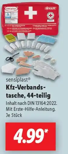 Lidl sensiplast Kfz-Verbands- tasche, 44-teilig Angebot