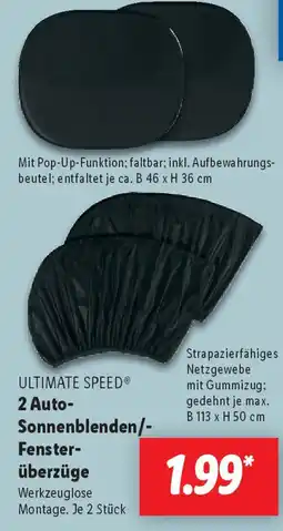 Lidl ULTIMATE SPEED 2 Auto- Sonnenblenden/- Fenster- überzüge Angebot