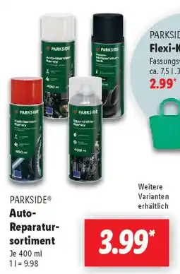 Lidl PARKSIDE Auto- Reparatur- sortiment Angebot