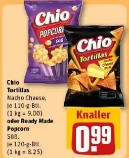 REWE Chio Tortillas oder Ready Made Popcorn Angebot